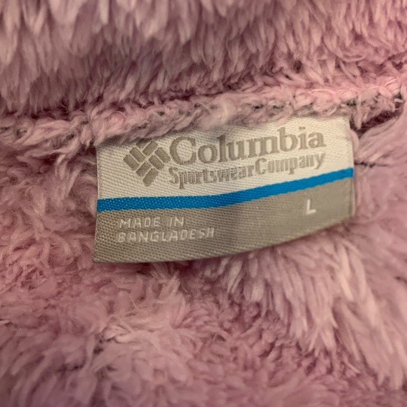 Columbia Cloudy Day super soft fleece full zip jacket in lilac - Picture 5 of 7